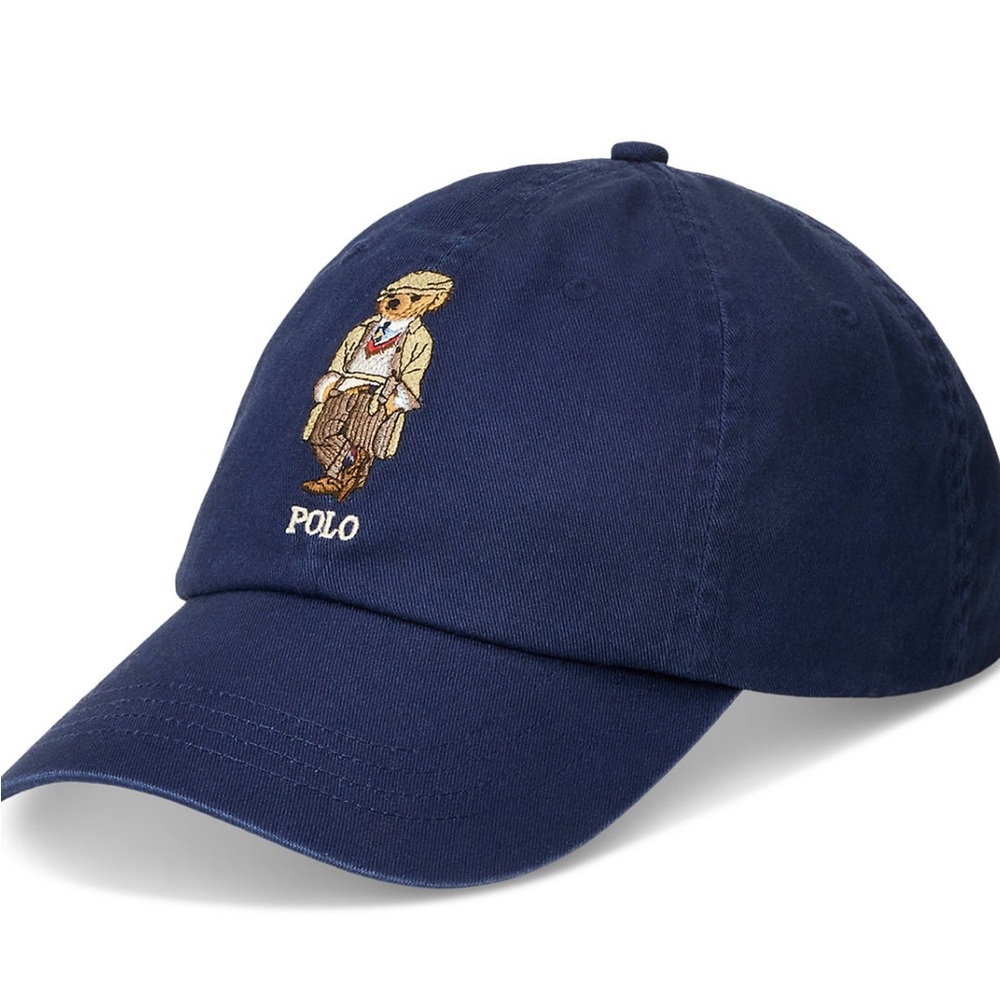 Polo by Ralph Lauren Bear Embroidered Blue Hat